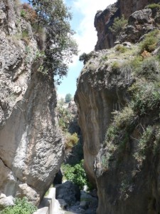 Monachil river gorge