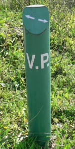 Right of way marking Marking for right of way (vía pecuaria)